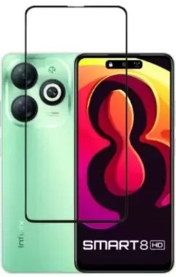 LIKEDESIGN Edge To Edge Tempered Glass for Infinix Smart 8 HD(Pack of 1)