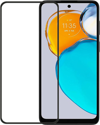 DMJHP Edge To Edge Tempered Glass for Moto E22(Pack of 1)