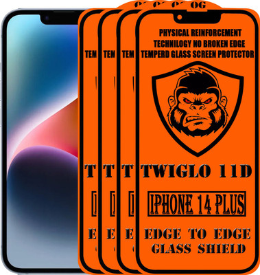 TWIGLO Edge To Edge Tempered Glass for IPHONE 14 PLUS(Pack of 4)