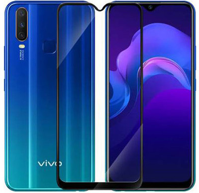 SM Styles Edge To Edge Tempered Glass for Vivo Y17(Pack of 1)