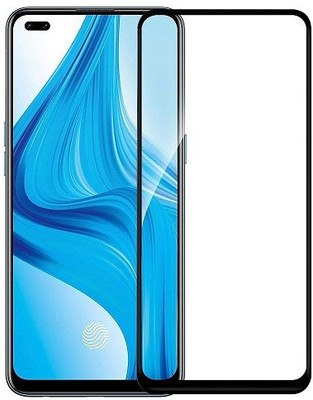 NIMMIKA ENTERPRISES Edge To Edge Tempered Glass for Oppo Reno 4(Premium Tempered Glass | Edge-to-Edge Coverage | Full Coverage | Ultra-Thin Design | Oleophobic Coating | Case-Friendly Design | Crystal Clear Display | Residue-Free Removal)(Pack of 1)