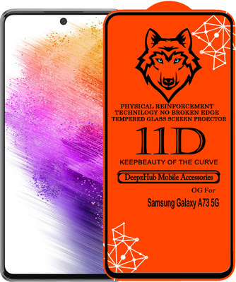DeepzHub Edge To Edge Tempered Glass for Samsung A73 5G(Pack of 1)