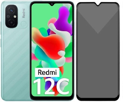 ECMERED Edge To Edge Tempered Glass for Redmi 12C, mi 12c, REDMI 12C(Pack of 1)