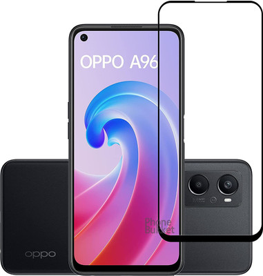 NIMMIKA ENTERPRISES Edge To Edge Tempered Glass for Oppo A96 4G D+ Tempered Glass(Pack of 1)