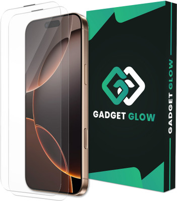 Gadget Glow Edge To Edge Tempered Glass for Apple IPhone 16 Pro Max, IPhone 16 Pro Max, 16 Pro Max, Crystal Clear Glass with Anti Dust Filter(Pack of 2)