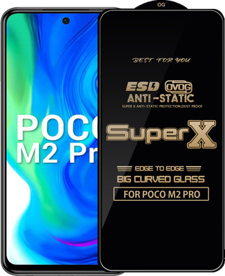 Qyist Edge To Edge Tempered Glass for POCO M2 PRO(Pack of 1)