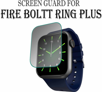 YCHROZE Edge To Edge Tempered Glass for Fire-Boltt Ring Plus 1.91(Pack of 1)