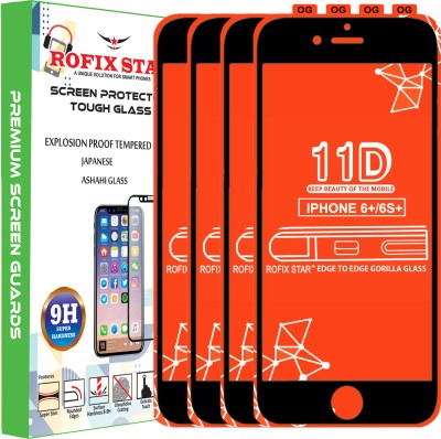 Rofix star Edge To Edge Tempered Glass for Apple iPhone 6s Plus(Pack of 4)