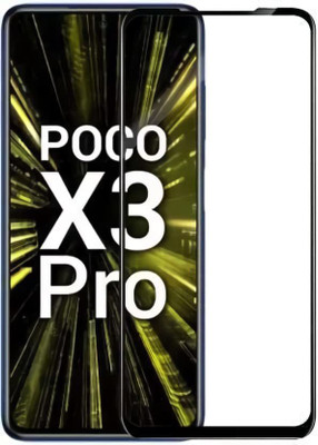 O2MG Edge To Edge Tempered Glass for POCO X3 Pro(Pack of 1)