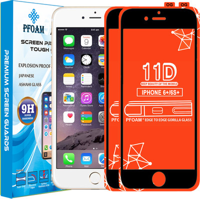 PFOAM Edge To Edge Tempered Glass for Apple iPhone 6s Plus(Pack of 2)