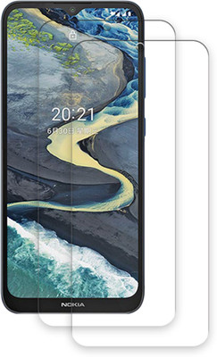 SOMTONE Edge To Edge Tempered Glass for Nokia C20 Plus TEMPERED GUARD FRONTP2(Pack of 2)