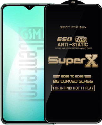 Qyist Edge To Edge Tempered Glass for INFINIX HOT 11 PLAY(Pack of 1)