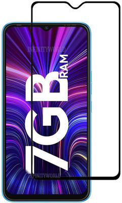 INFINITYWORLD Edge To Edge Tempered Glass for Tecno Spark 9(Pack of 1)