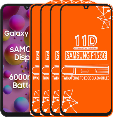 TWIGLO Edge To Edge Tempered Glass for SAMSUNG F15 5G(Pack of 4)