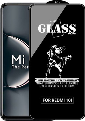 Qyist Edge To Edge Tempered Glass for REDMI 10I(Pack of 1)