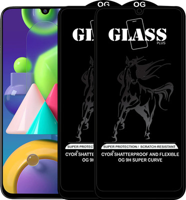 CYOR Edge To Edge Tempered Glass for SAMSUNG M21(Pack of 2)