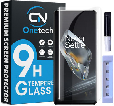 OneTech Edge To Edge Tempered Glass for Oneplus 12 5G 9H Hardness, UV Premium Screen Protector(Pack of 1)