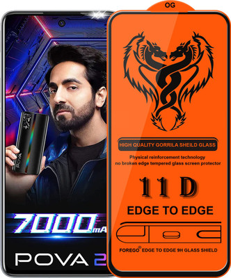 Forgive Edge To Edge Tempered Glass for Tecno Pova 2(Pack of 1)