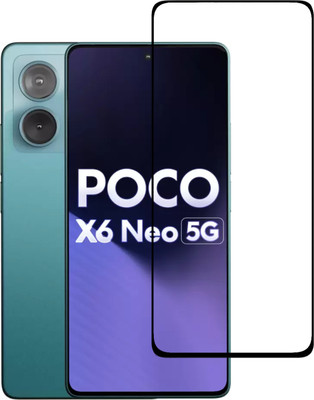 Kartuce Edge To Edge Tempered Glass for POCO X6 Neo 5G, Redmi Note 13 5G(Pack of 1)