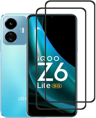 INFINITYWORLD Edge To Edge Tempered Glass for IQOO Z6 Lite 5G(Pack of 2)