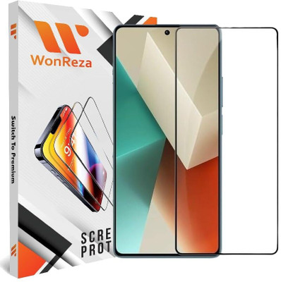 WonReza Edge To Edge Tempered Glass for Redmi Note 14 5G, Poco M7 Pro 5G(Pack of 1)