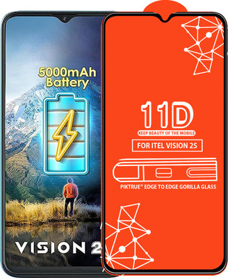 PikTrue Edge To Edge Tempered Glass for ITEL VISION 2S(Pack of 1)