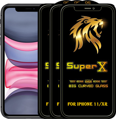PFOAM Edge To Edge Tempered Glass for Apple iPhone XR(Pack of 3)