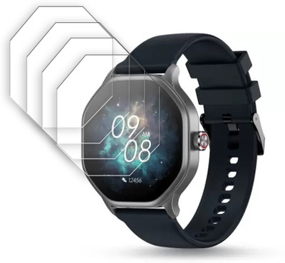 SOMTONE Edge To Edge Tempered Glass for Pebble Hive 1.39 inch SMARTWATCH SCREEN GUARD(Pack of 4)