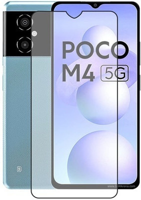 ChutPutMart Edge To Edge Tempered Glass for Poco M4 5G(Pack of 1)