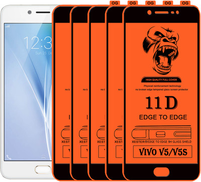 PFOAM Edge To Edge Tempered Glass for Vivo V5(Pack of 5)