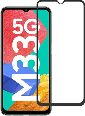 1DOLLAR Edge To Edge Tempered Glass for Samsung Galaxy M33 5G,Samsung Galaxy M33 5G--Screen Protector Full HD Quality Tempered Glass Anti-Scratch Edge to Edge Coverage with Easy Installation Kit(Pack of 1)