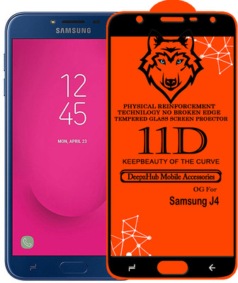 CRodible Edge To Edge Tempered Glass for Samsung Galaxy J4(Pack of 1)
