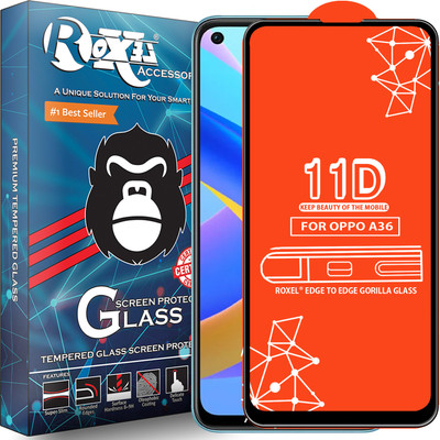 Roxel Edge To Edge Tempered Glass for Oppo A36(Pack of 1)