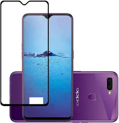 NIMMIKA ENTERPRISES Edge To Edge Tempered Glass for Oppo F9(Premium Tempered Glass | Edge-to-Edge Coverage | Full Coverage | Ultra-Thin Design | Oleophobic Coating | Case-Friendly Design | Crystal Clear Display | Residue-Free Removal)(Pack of 1)