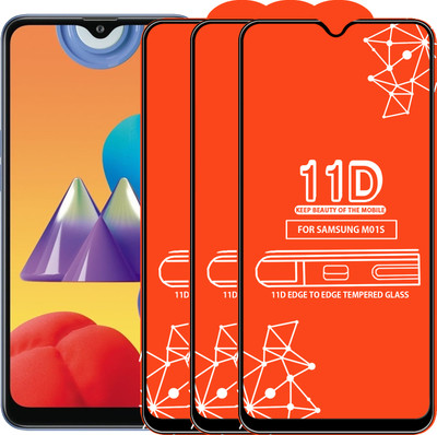 Roxel Edge To Edge Tempered Glass for Samsung Galaxy M01S(Pack of 3)