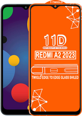 TWIGLO Edge To Edge Tempered Glass for REDMI A2 2023(Pack of 1)