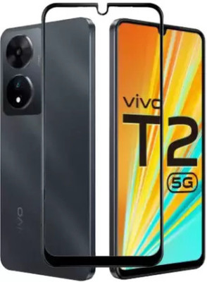 RCHJV Edge To Edge Tempered Glass for vivo T2 5G(Pack of 1)