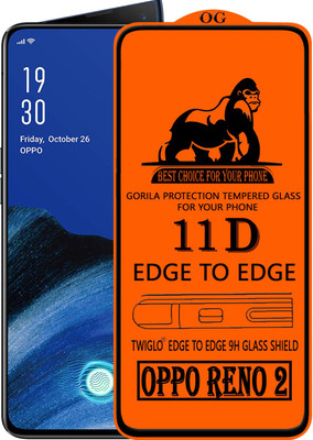 TWIGLO Edge To Edge Tempered Glass for OPPO Reno 2(Pack of 1)