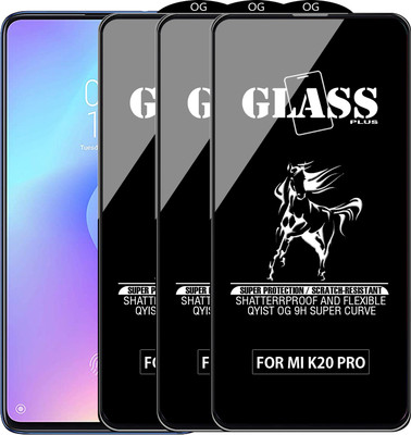 Qyist Edge To Edge Tempered Glass for Mi K20 Pro(Pack of 3)