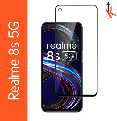 TCartoHUB Edge To Edge Tempered Glass for Realme 8S 5G(Pack of 1)