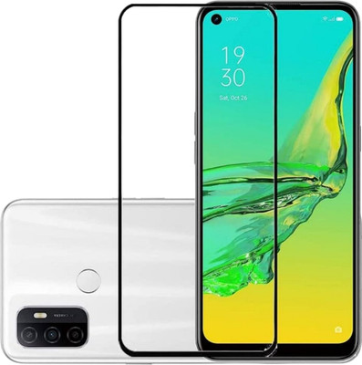 Heatmor Edge To Edge Tempered Glass for Oppo A32, Oppo A33 (2020), Oppo A53(Pack of 1)