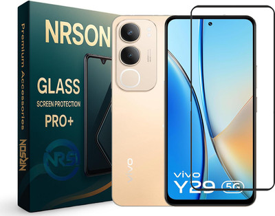 NRSON Edge To Edge Tempered Glass for vivo Y29 5G, with Easy Self Installation Kit(Pack of 1)