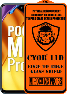 CYOR Edge To Edge Tempered Glass for REDMI POCO M3 PRO 5G(Pack of 1)