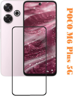 LIKEDESIGN Edge To Edge Tempered Glass for POCO M6 Plus 5G(Pack of 1)