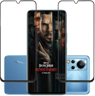 NIMMIKA ENTERPRISES Edge To Edge Tempered Glass for Infinix Note 12 D+ Tempered Glass(Pack of 2)