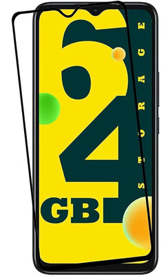 HIE POWER Edge To Edge Tempered Glass for Infinix Smart 6-9H Full Glue Full HD, Shatterproof, Anti Scratch Screen Guard|Full Screen Coverage (Except Edges) Screen Protector(Pack of 1)