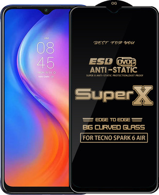 Qyist Edge To Edge Tempered Glass for TECNO SPARK 6 AIR(Pack of 1)