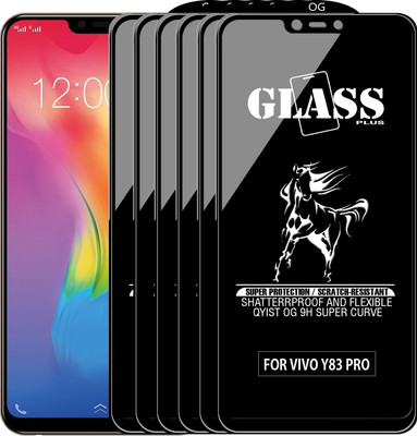 Qyist Edge To Edge Tempered Glass for VIVO Y83 PRO(Pack of 6)