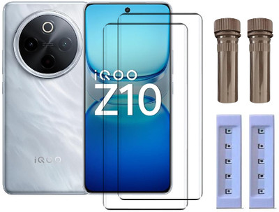 crixus Edge To Edge Tempered Glass for iQOO Z10(Pack of 2)