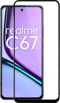 HUPSHY Edge To Edge Tempered Glass for realme C67 5G(Pack of 1)